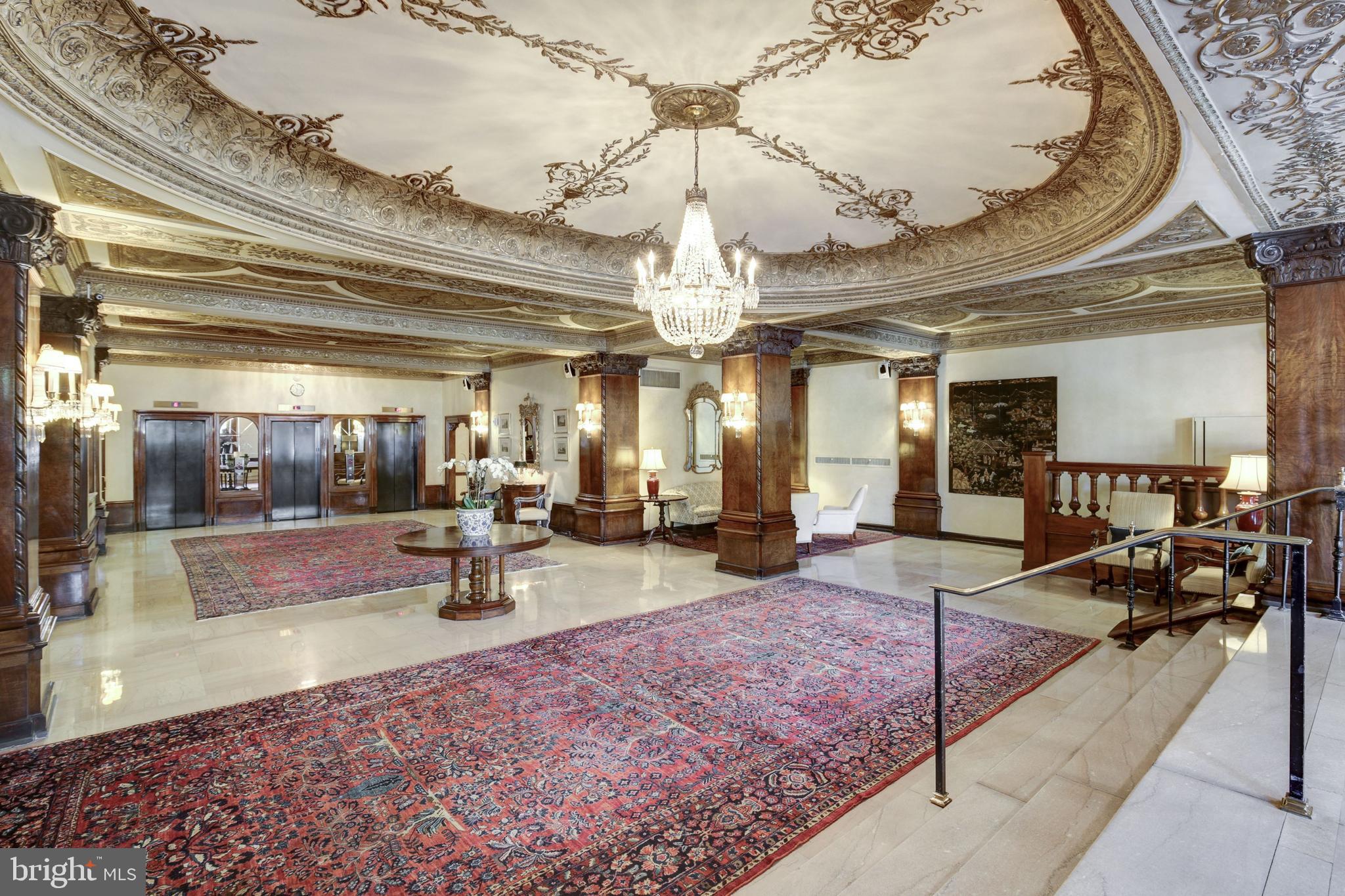 2101 Connecticut Avenue Northwest, Unit 78 Washington, DC 20009 - Photo 38 of 53 a view of a lobby with furniture and chandelier