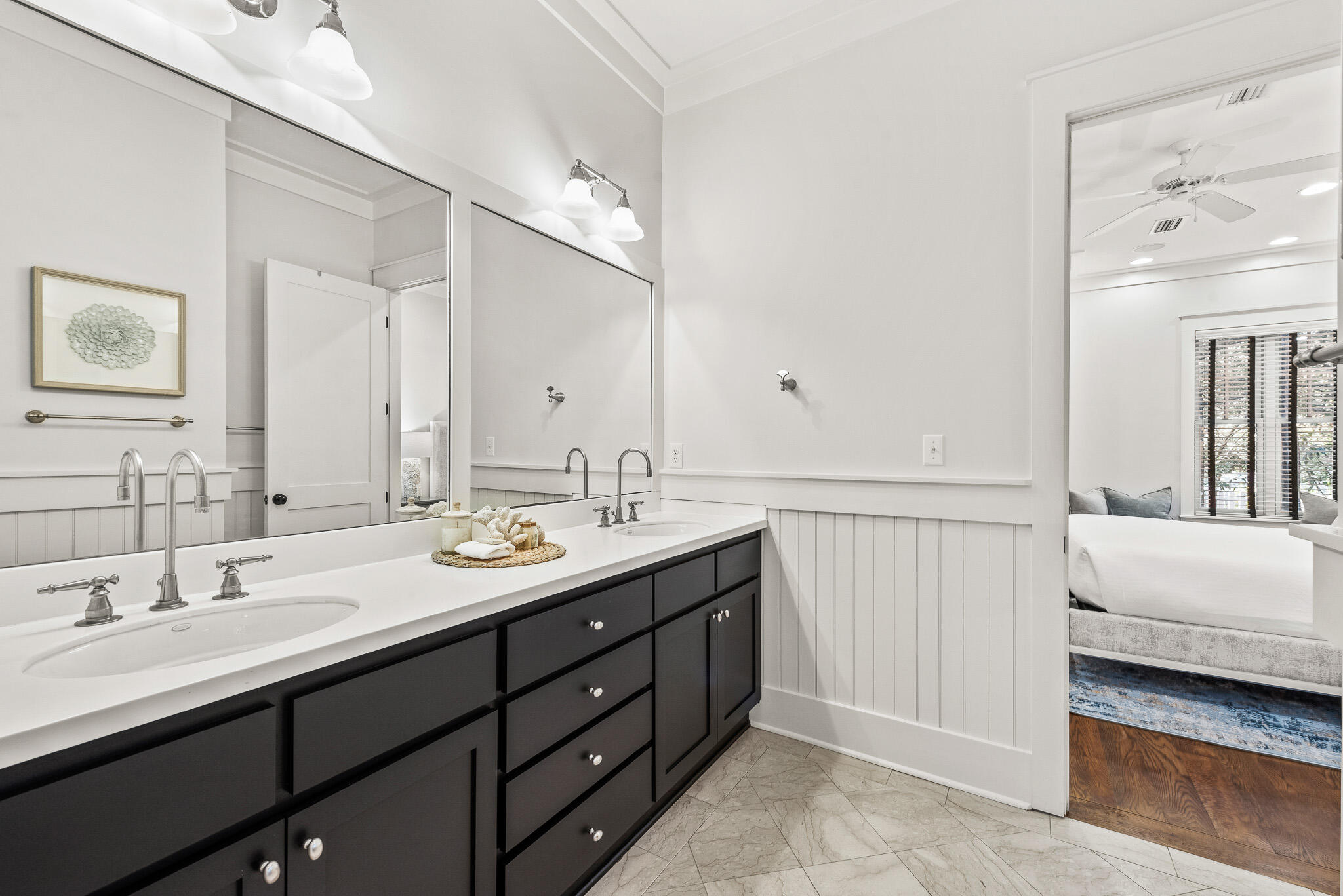 30 North Shingle Lane Watersound, FL 32461 - Photo 36 of 45 a bathroom with a double vanity sink mirror and double
