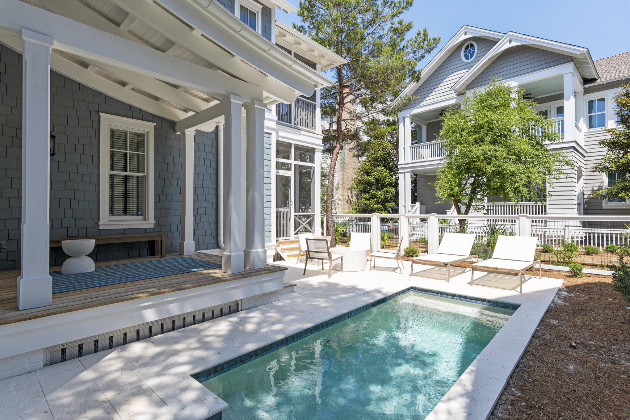 30 North Shingle Lane Watersound, FL 32461 - Photo 38 of 45 a swimming pool with outdoor seating and yard