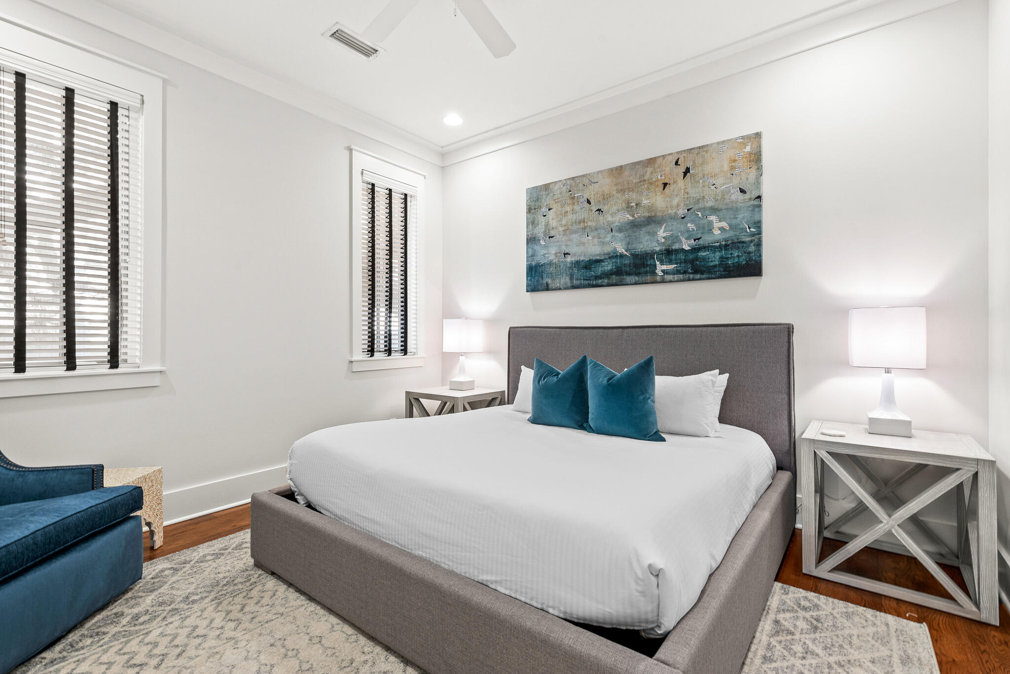 30 North Shingle Lane Watersound, FL 32461 - Photo 9 of 45 a bedroom with a bed window and couch