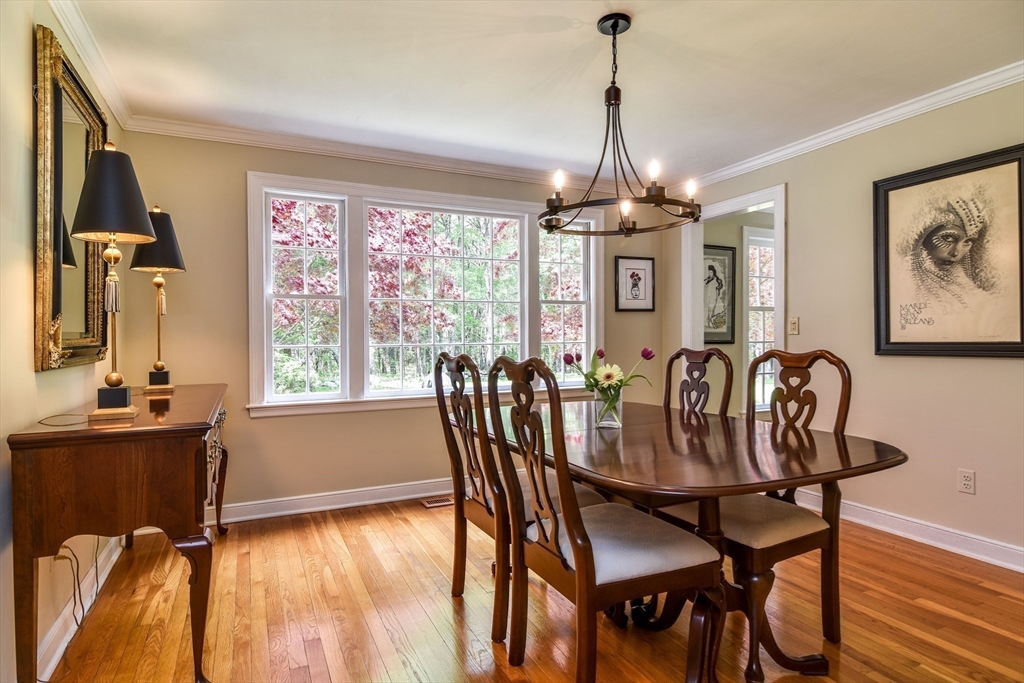 114 Hunters Ridge Road Concord, MA 01742 - Photo 10 of 38 a view of a dining room with furniture window and outside view