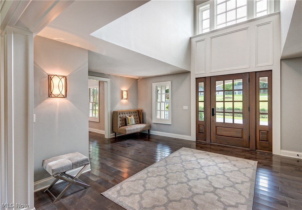 34055 Old Kinsman Road Hunting Valley, OH 44022 - Photo 2 of 32 Beautiful millwork accents the dramatic two-story foyer.