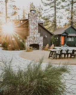 a view of lake with outdoor space
