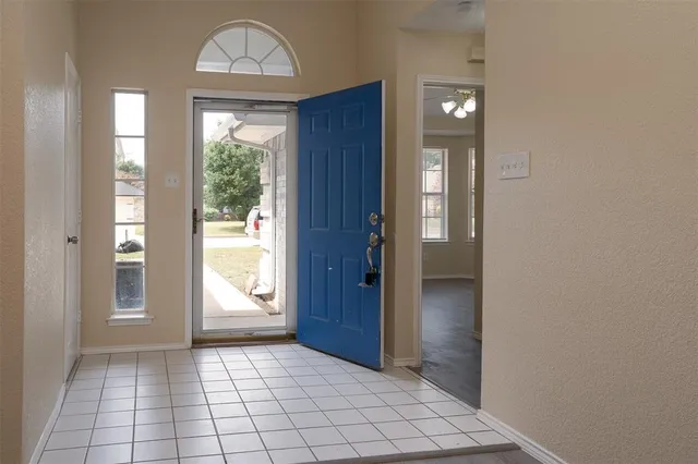 a view of an entryway door