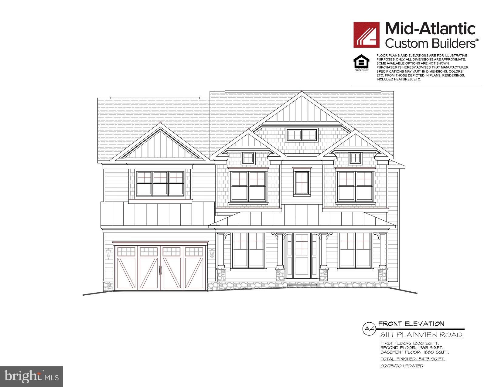 6117 Plainview Road Bethesda, MD 20817 - Photo 1 of 19 Front Elevation
