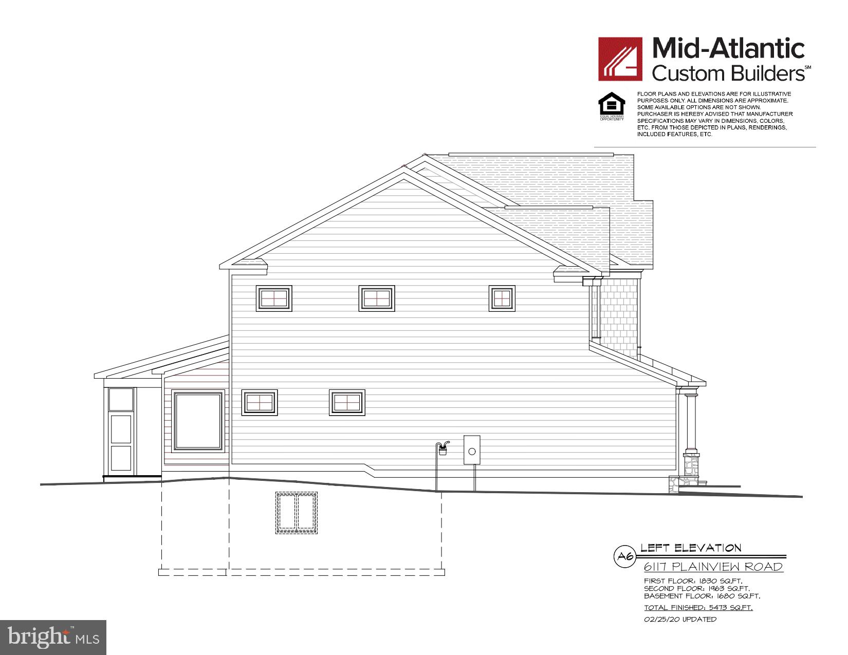 6117 Plainview Road Bethesda, MD 20817 - Photo 2 of 19 Left Side Elevation