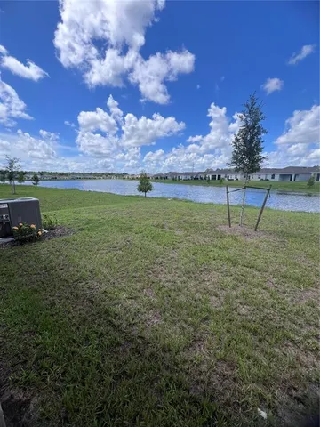 a view of a garden with an houses