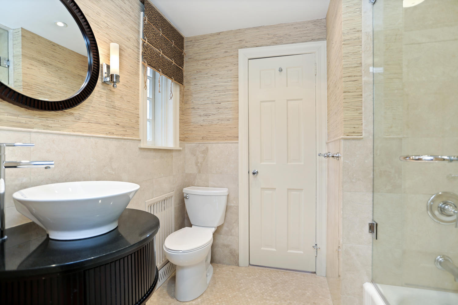 65 Nursery Road New Canaan, CT 06840 - Photo 24 of 37 a bathroom with a toilet a sink and mirror