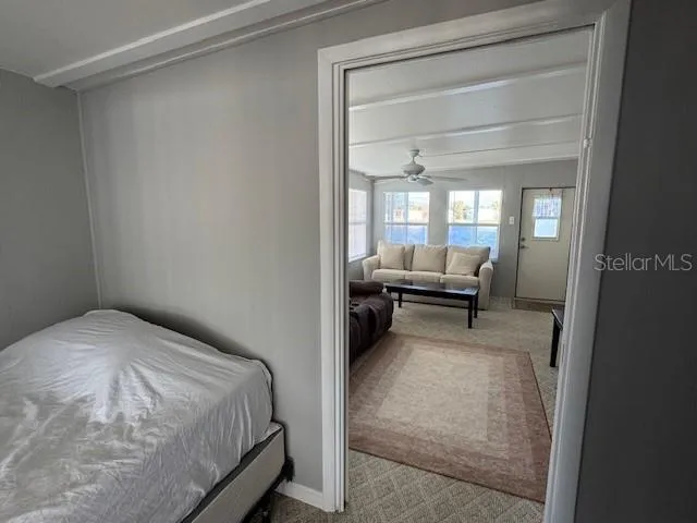 a view of swimming pool from a balcony