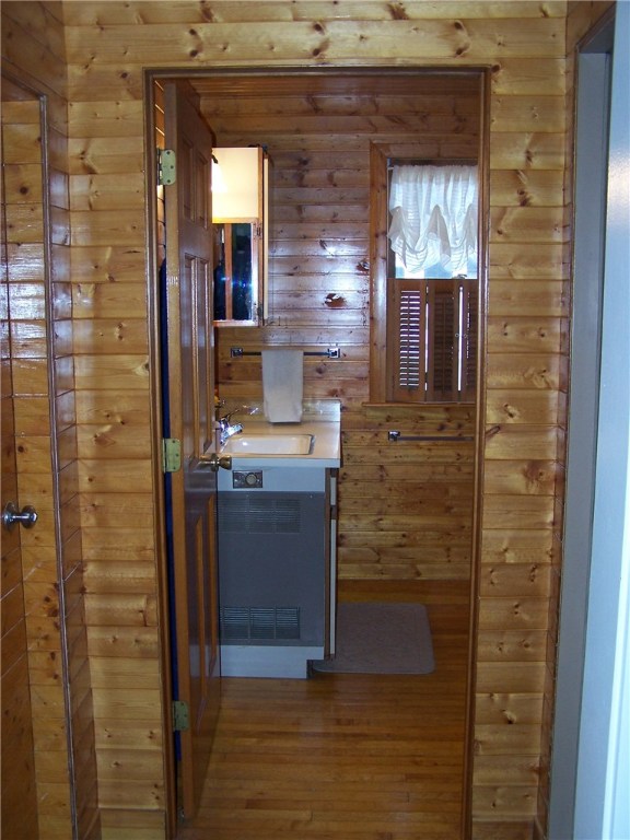 4 Diamond Hill Road Hopkinton, RI 02808 - Photo 27 of 40 first floor bath is all wood walls, floors, ceilings...has shower and sink and toilet.