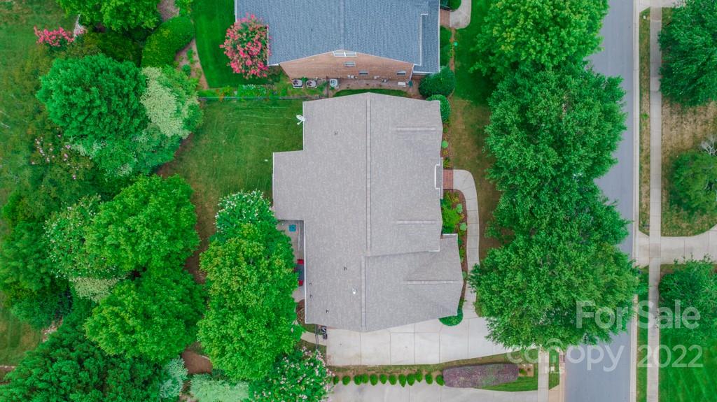 9622 Baileywick Road Charlotte, NC 28277 - Photo 39 of 39 an aerial view of a house with a yard and garden