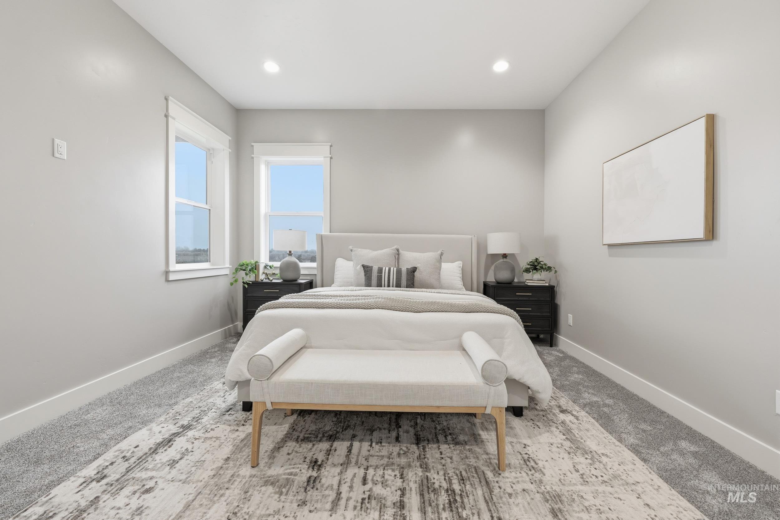 9264 Basin Kid Court Middleton, ID 83644 - Photo 33 of 50 Bedroom featuring carpet flooring and recessed lighting