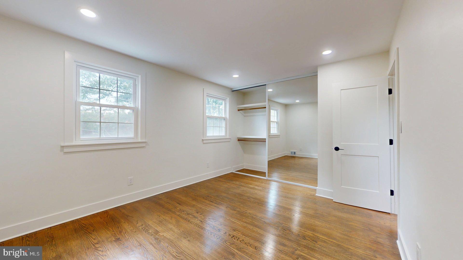 38 Crittenden Street Northeast Washington, DC 20011 - Photo 25 of 48 a view of empty room with wooden floor and fan