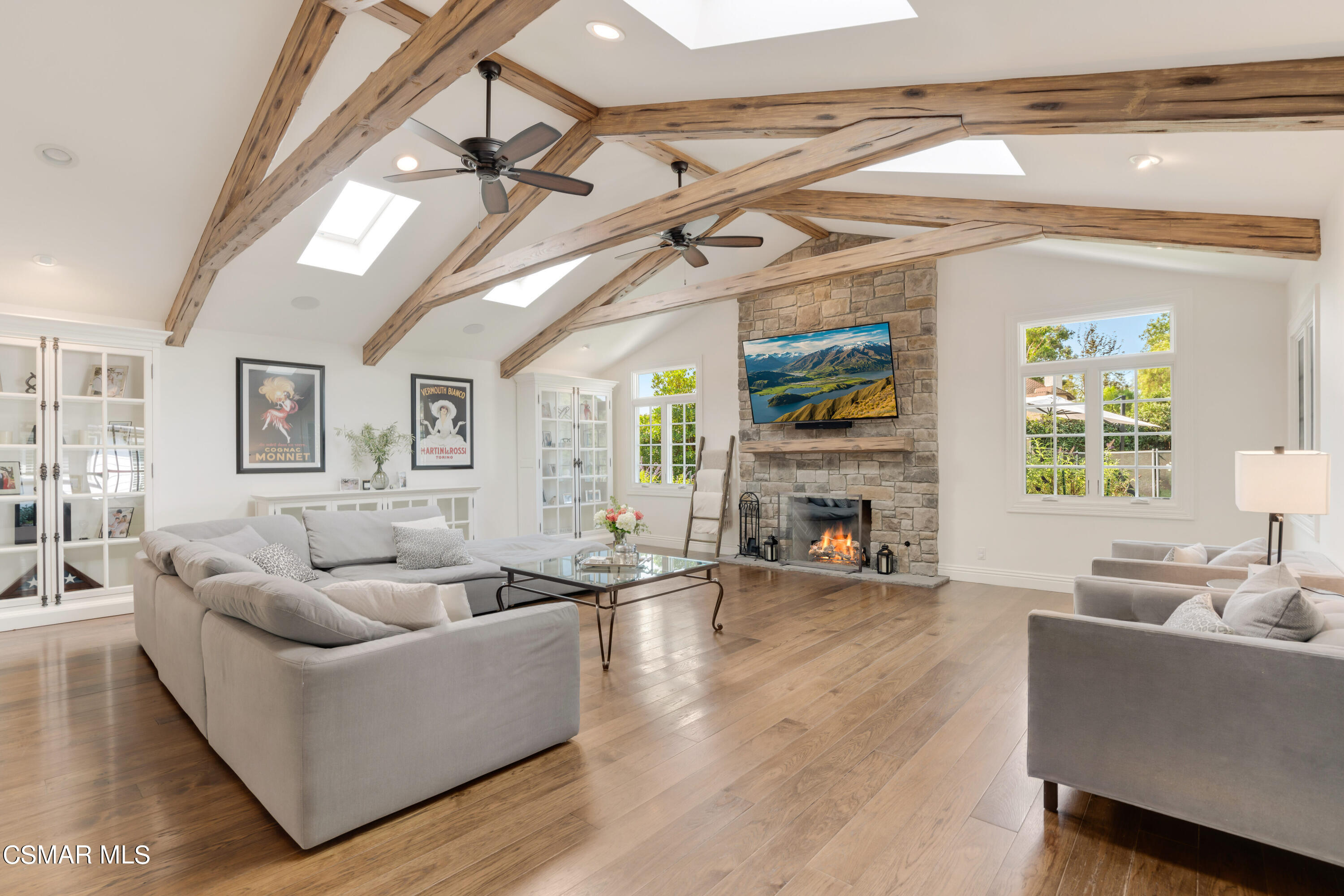888 Rancho Road Thousand Oaks, CA 91362 - Photo 16 of 44 a living room with furniture and a fireplace