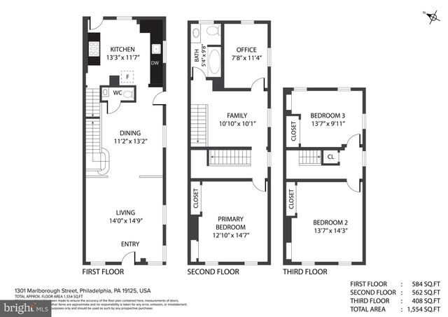 $457,500 | 1301 Marlborough Street, Philadelphia, PA 19125