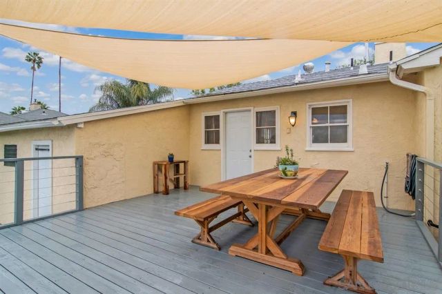 a terrace with outdoor seating