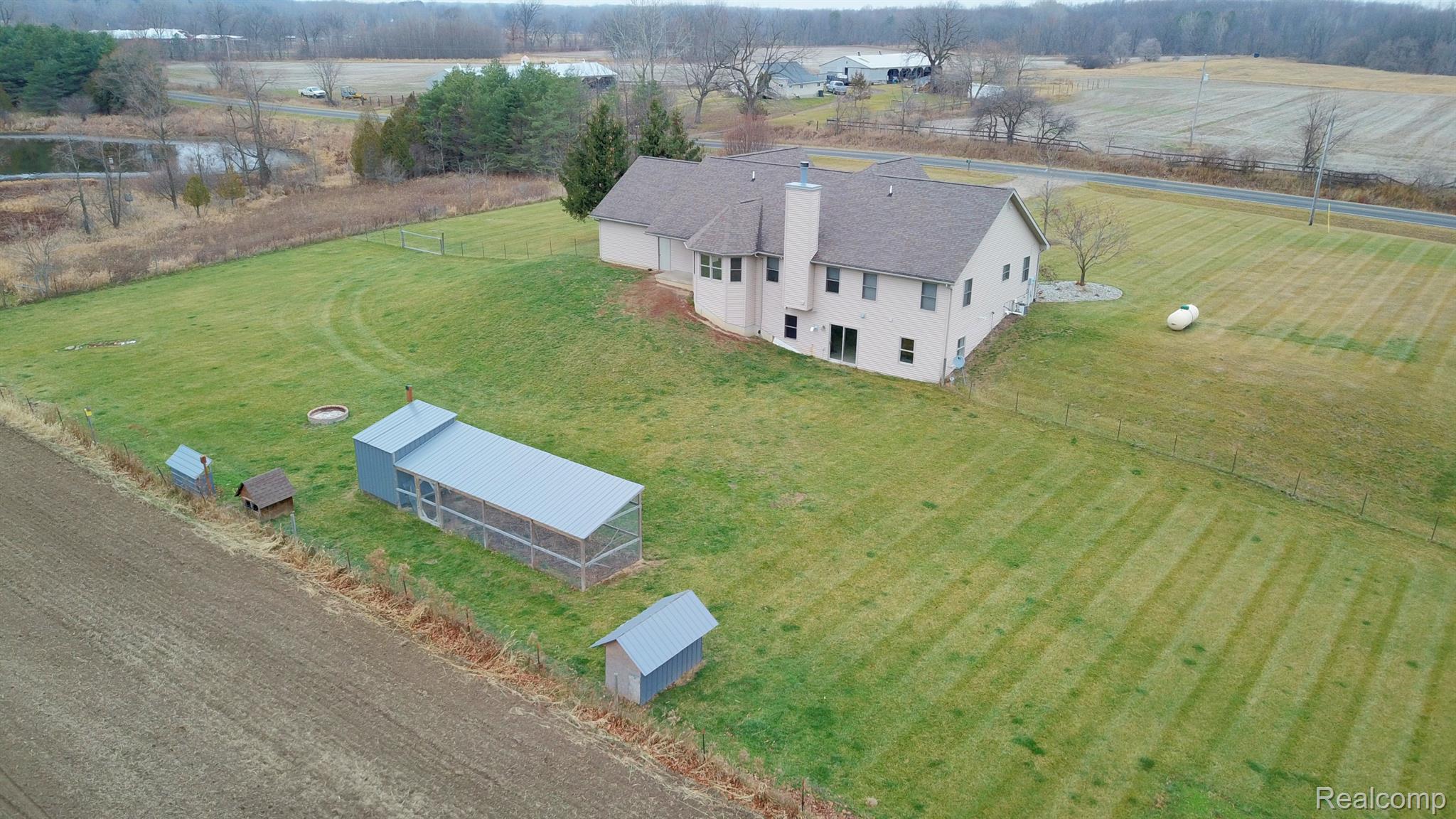 9610 East Prior Road Durand, MI 48429 - Photo 26 of 28 Rear Aerial