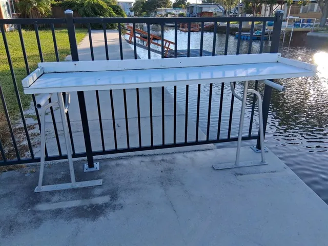 a view of a wooden deck