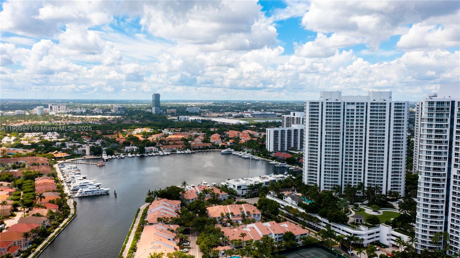 21050 Point Place, Unit 401 Aventura, FL 33180 - Photo 33 of 40 an aerial view of a city