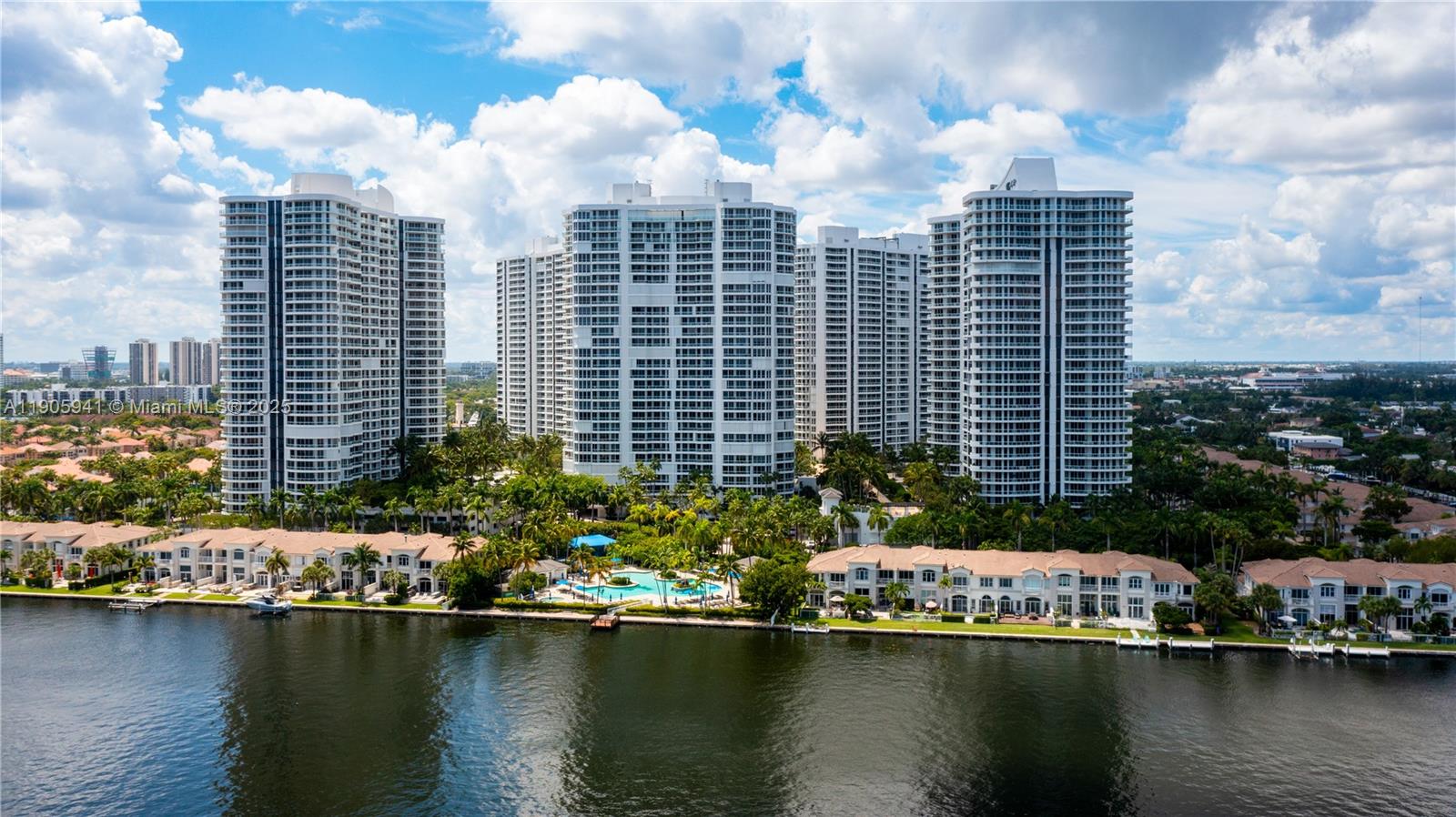 21050 Point Place, Unit 401 Aventura, FL 33180 - Photo 34 of 40 a view of a lake with a city