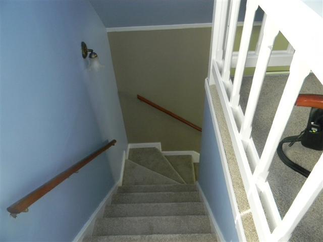 4349 Murfreesboro Road Franklin, TN 37067 - Photo 9 of 20 Stairway leading downstairs into the Living Room of the site built home.