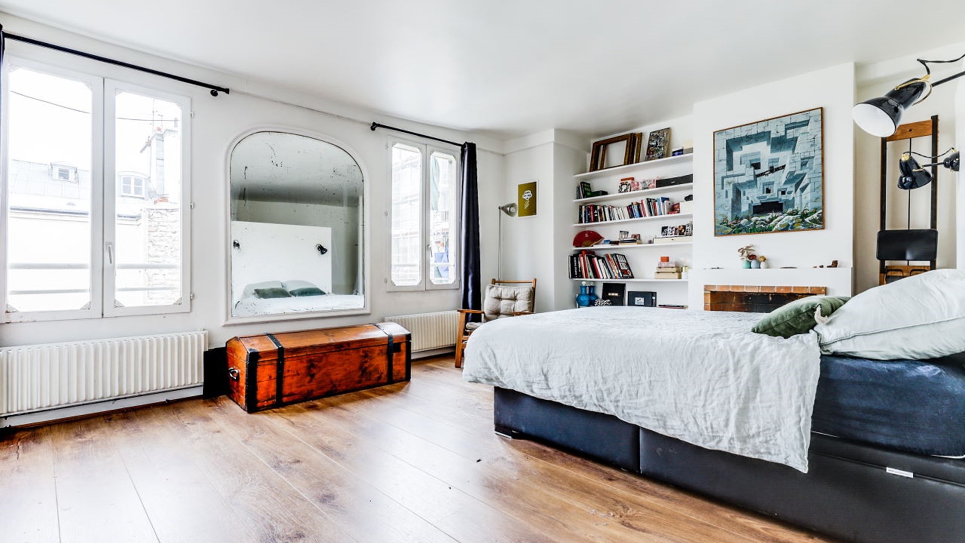 1208 Boulevard Street Carrollton, TX 75006 - Photo 6 of 10 a bedroom with a bed couch and window