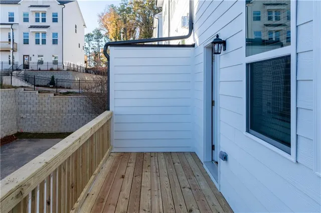 a view of balcony and deck