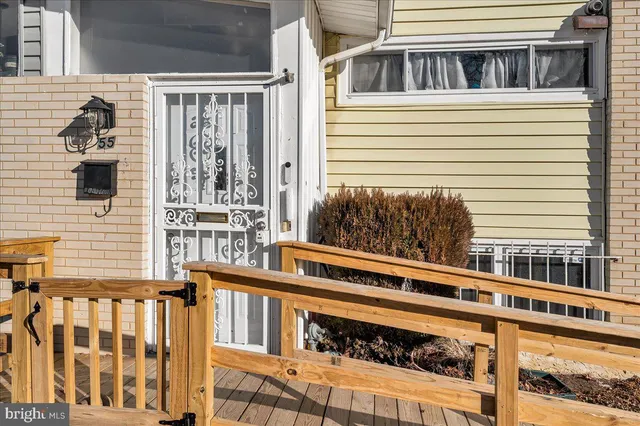 a view of a building from a window