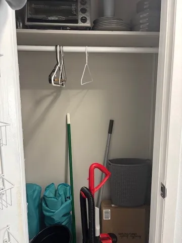 a close view of utility room