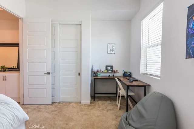 a close view of kitchen cabinets