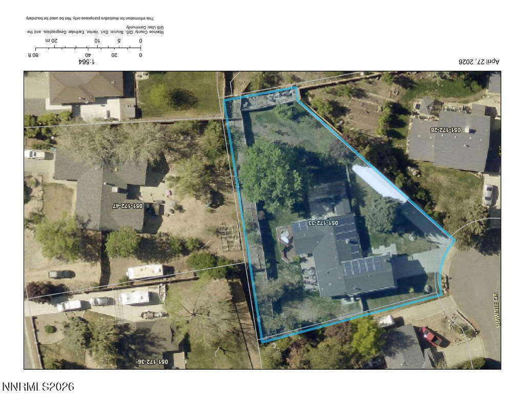 3370 Shawnee Circle Reno, NV 89502 - Photo 60 of 61 Assessor Lot