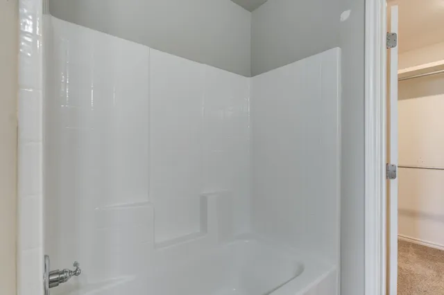 a close up of a bathtub