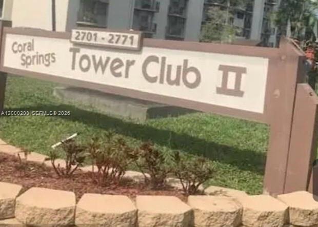 a view of a sign board