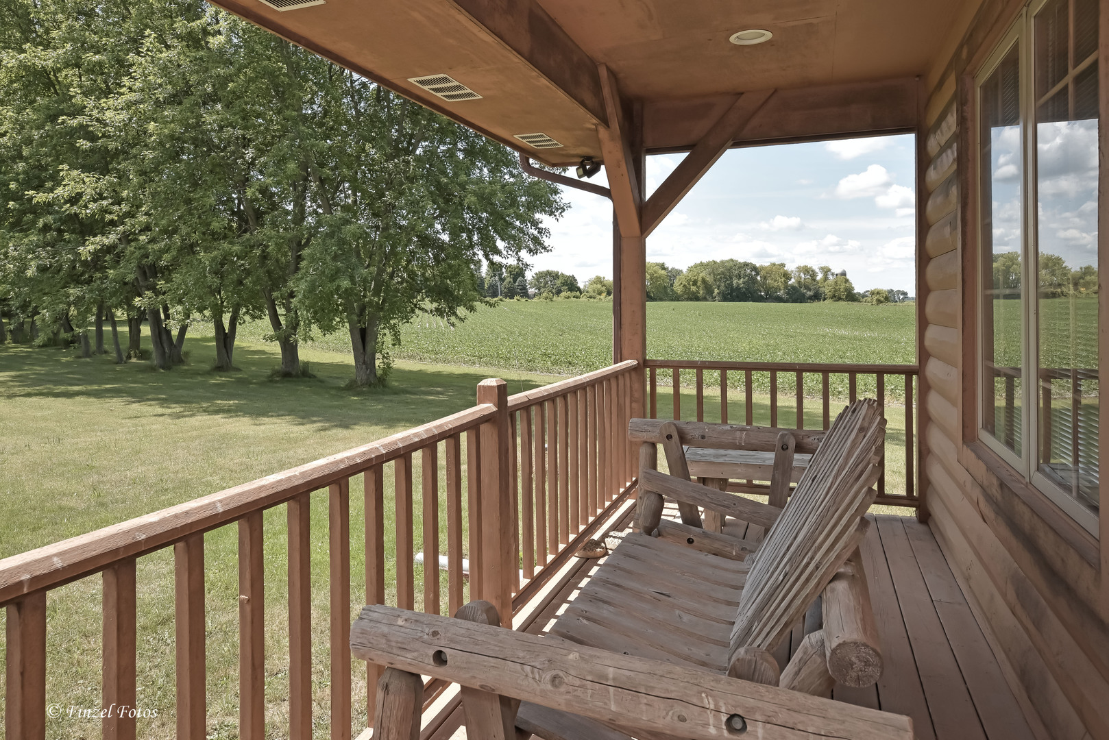 23504 Flat Iron Road Harvard, IL 60033 - Photo 6 of 27 a view of balcony with wooden floor