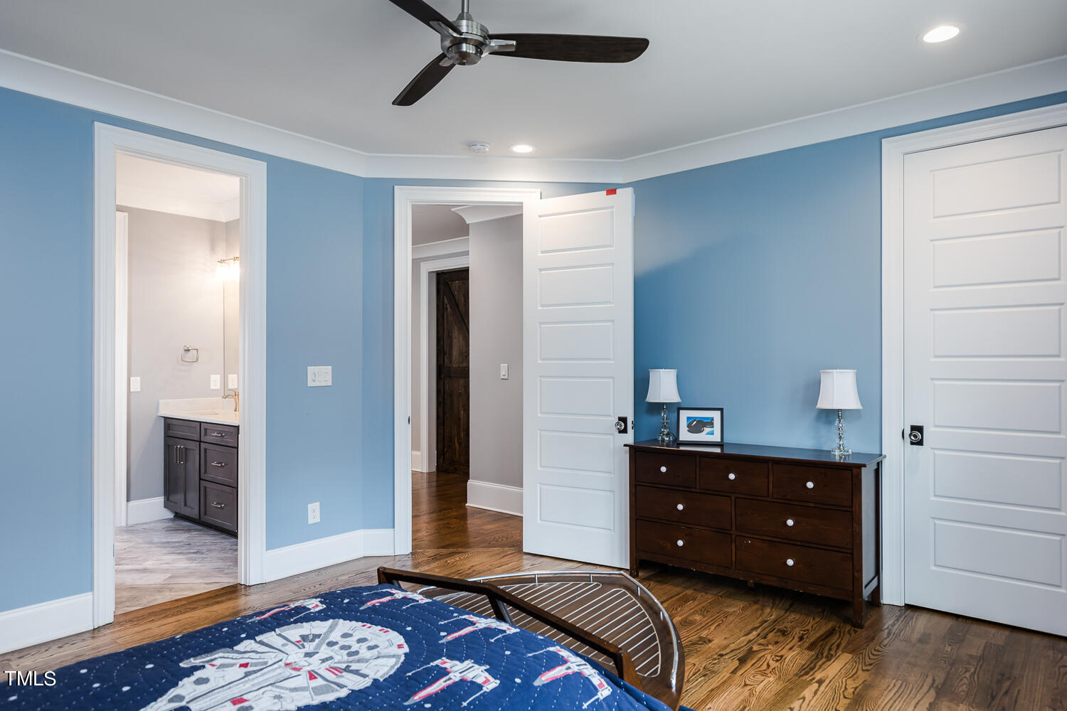 11405 Royal Amber Way Raleigh, NC 27614 - Photo 43 of 61 a living room with a bed and a dresser
