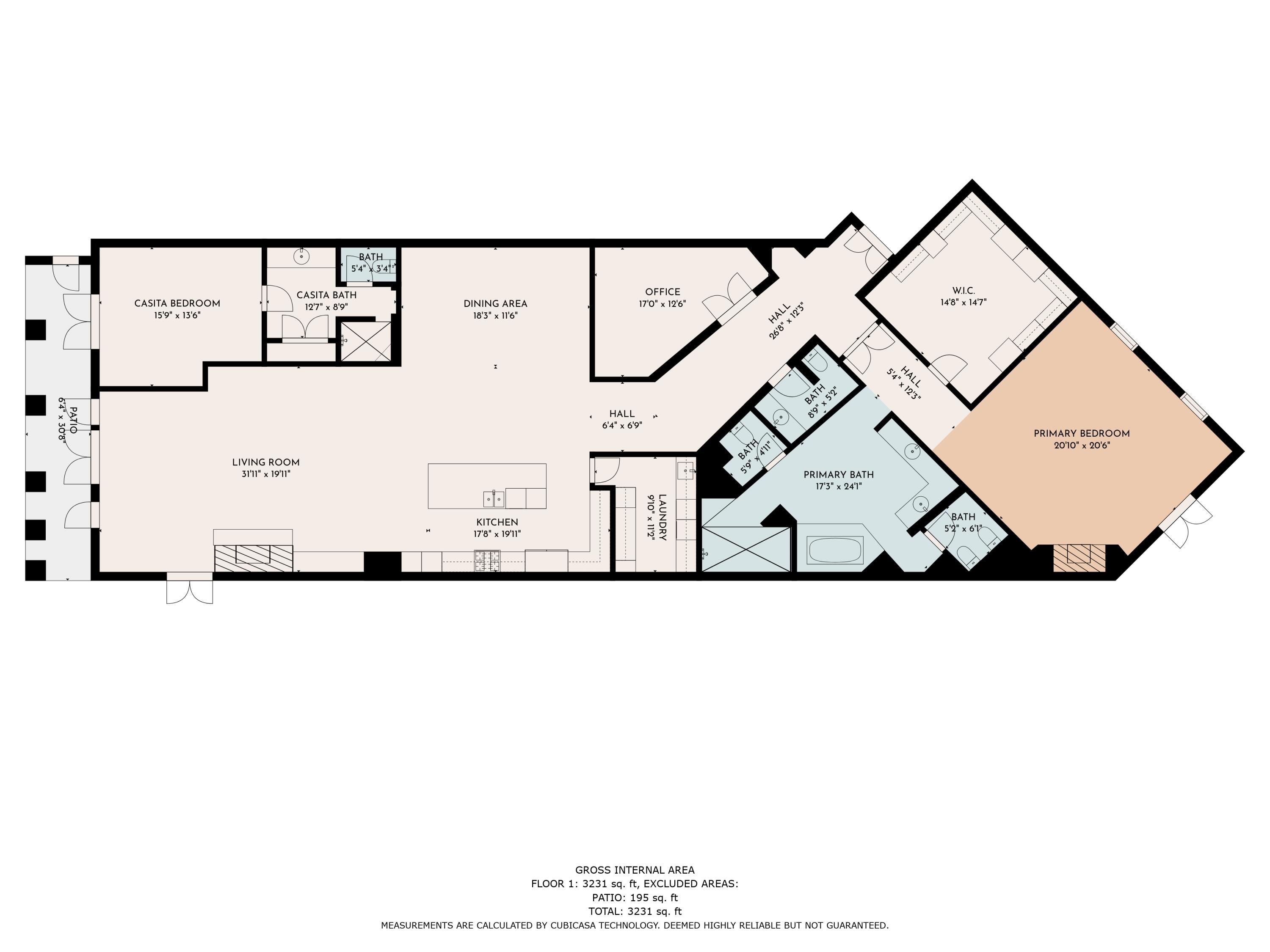 115 Via Veneto Rancho Mirage, CA 92270 - Photo 63 of 64 Floorplan (1)
