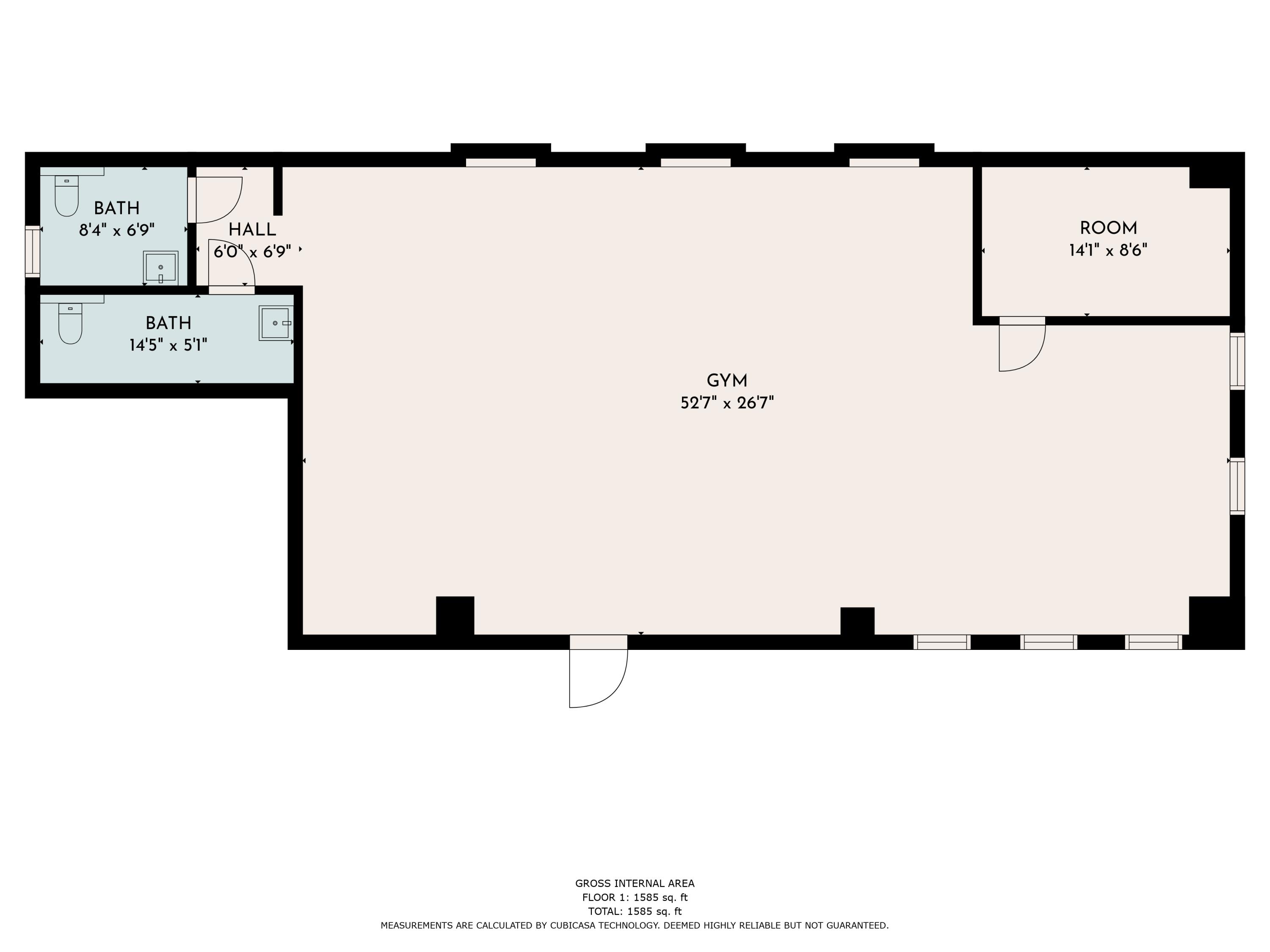 115 Via Veneto Rancho Mirage, CA 92270 - Photo 64 of 64 Gym Floorplan (1)