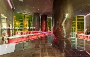 a view of a balcony with chairs