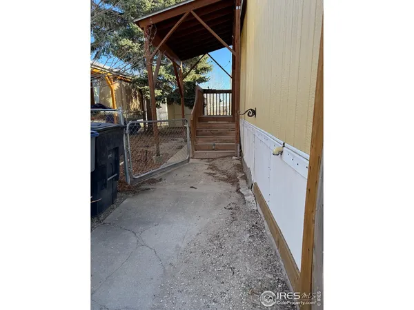 a house with trees in front of it
