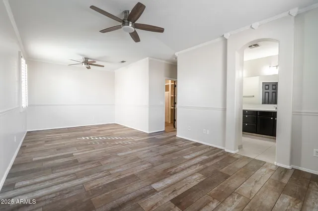 a view of an empty room