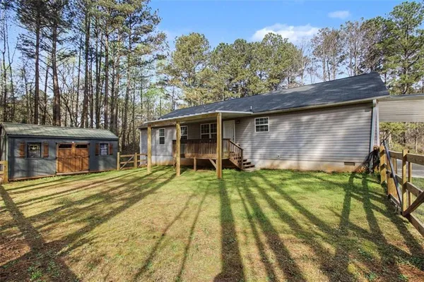 a view of a house with a patio