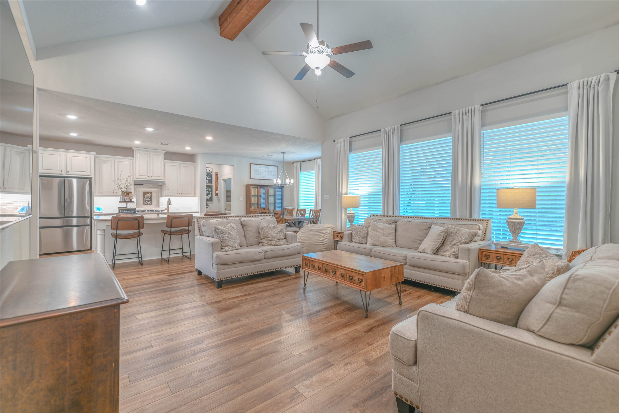 786 Farm To Market 230, Unit C Trinity, TX 75862 - Photo 15 of 41 a living room with furniture and a view of kitchen