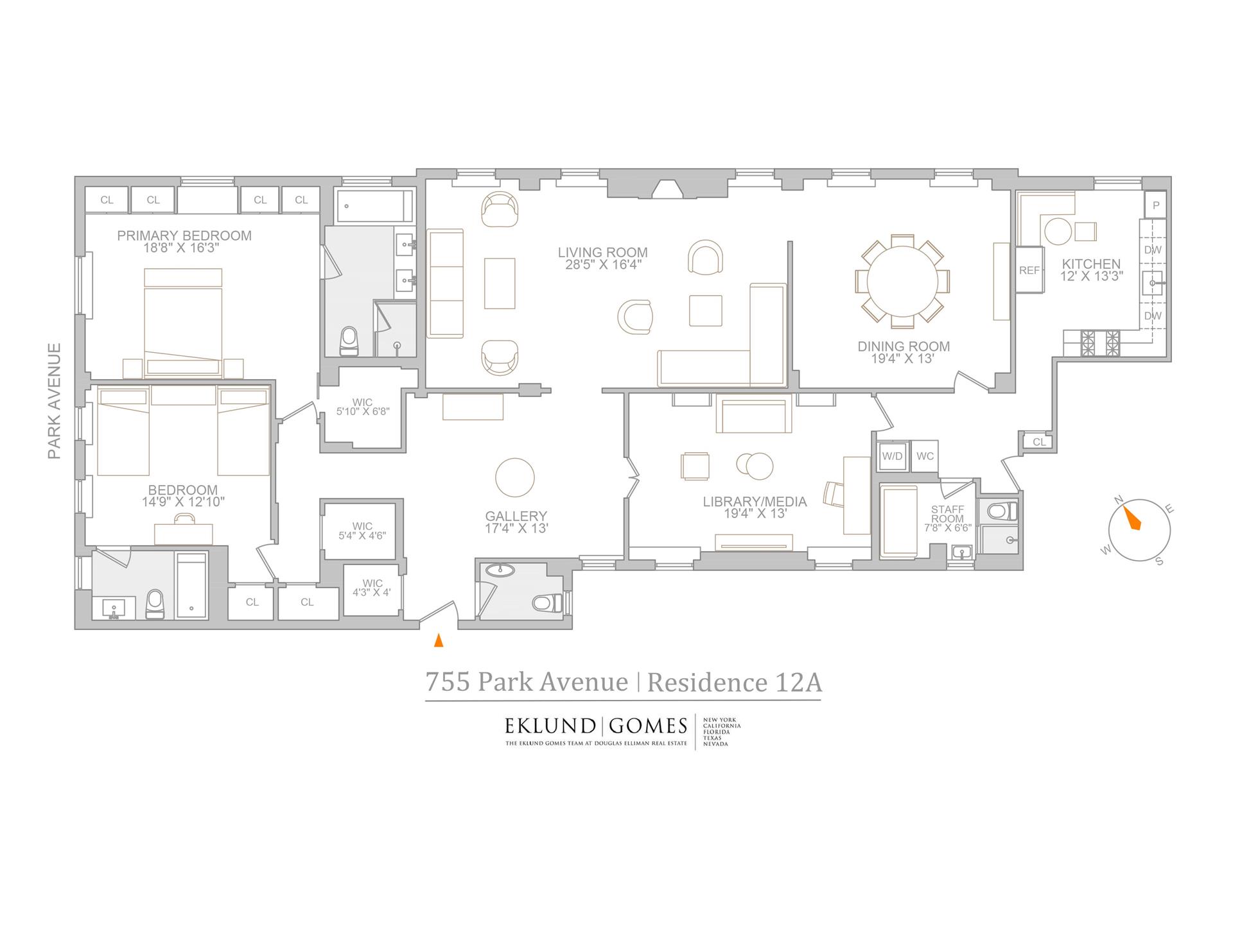 755 Park Avenue, Unit PHA Manhattan, NY 10021 - Photo 16 of 16 a picture of a floor plan