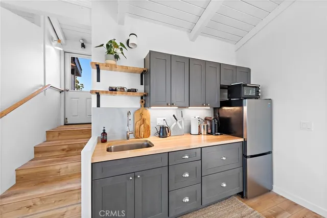 a room with cabinets and window