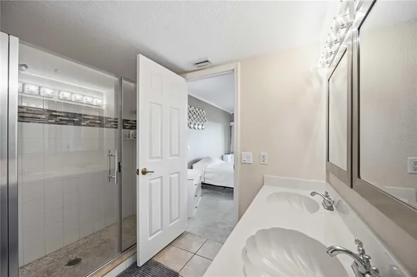 a view of a balcony with furniture