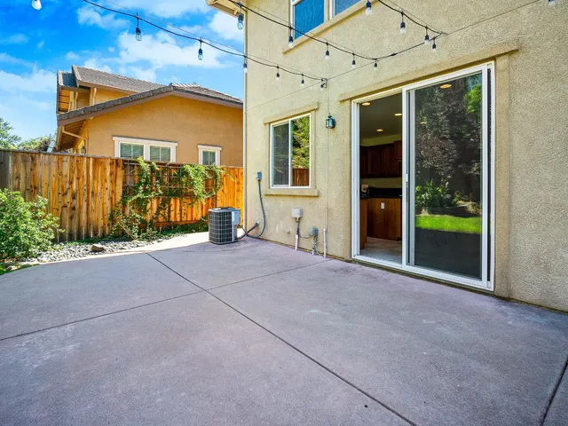 a view of outdoor space with chairs