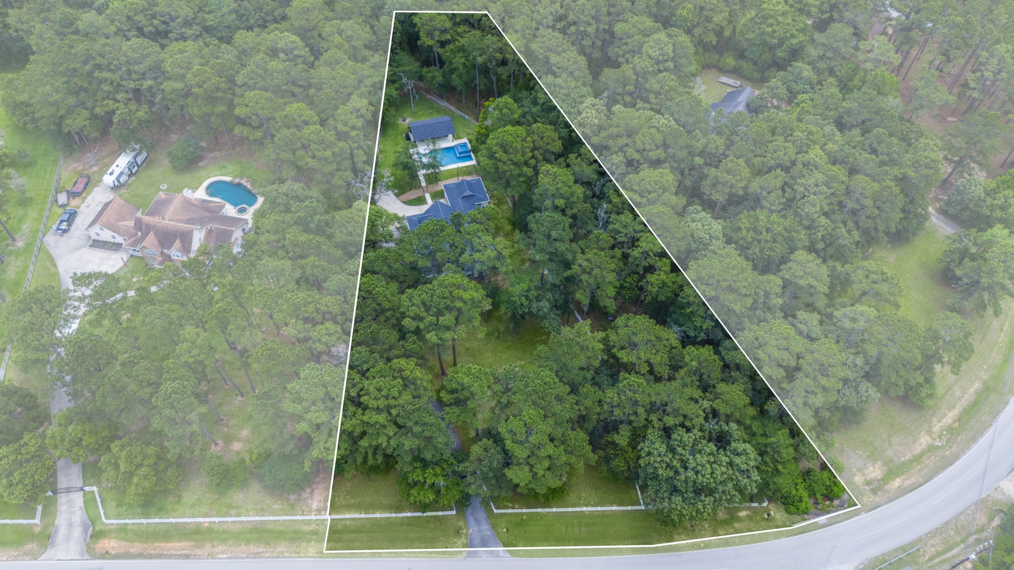 19610 Timber Ridge Drive Magnolia, TX 77355 - Photo 44 of 50 The property's wooded setting is even more apparent from above. What a beautiful slice of real estate.