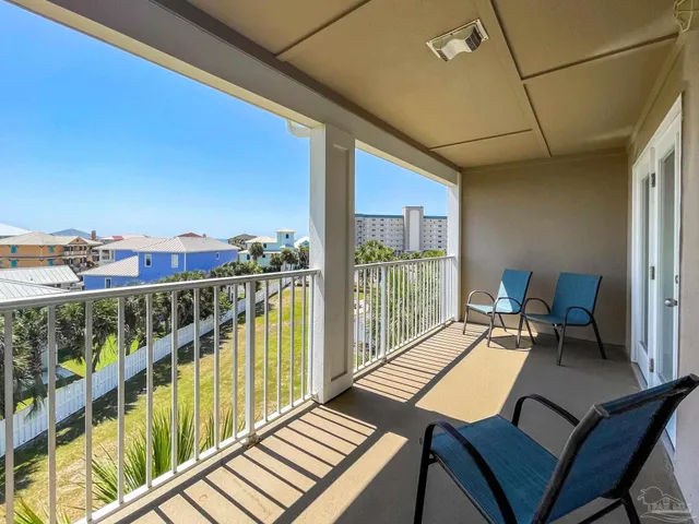 a view of balcony with couch