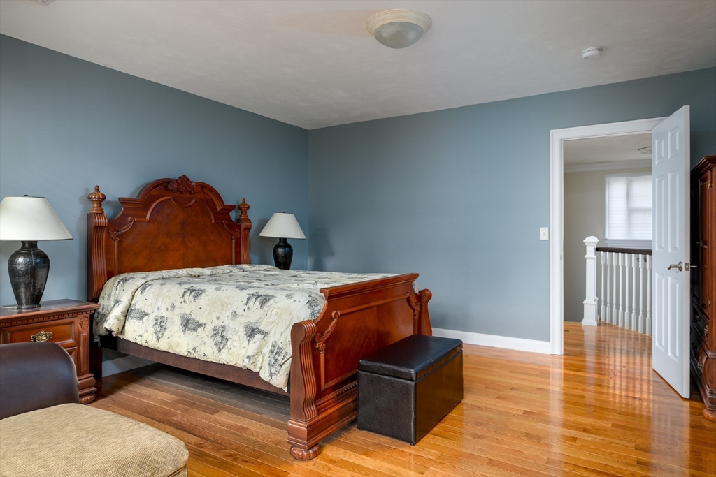 40 Rustic Drive Worcester, MA 01609 - Photo 17 of 37 a bedroom with a bed and wooden floor