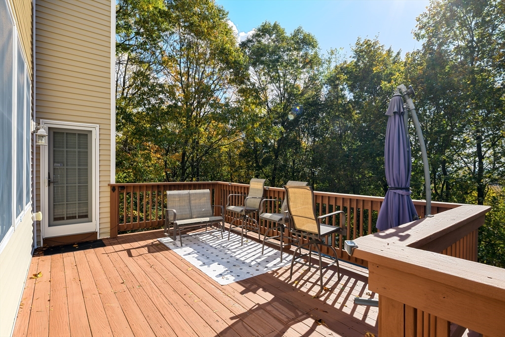 40 Rustic Drive Worcester, MA 01609 - Photo 29 of 37 a view of balcony with wooden floor and outdoor seating